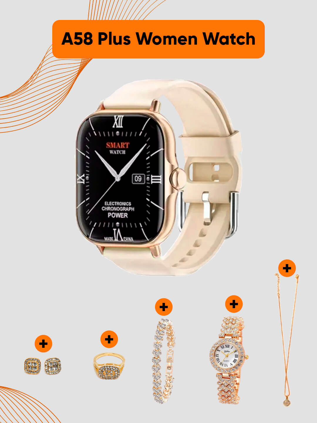 Coffret Smartwatch A58 Plus PRO Luxury ™