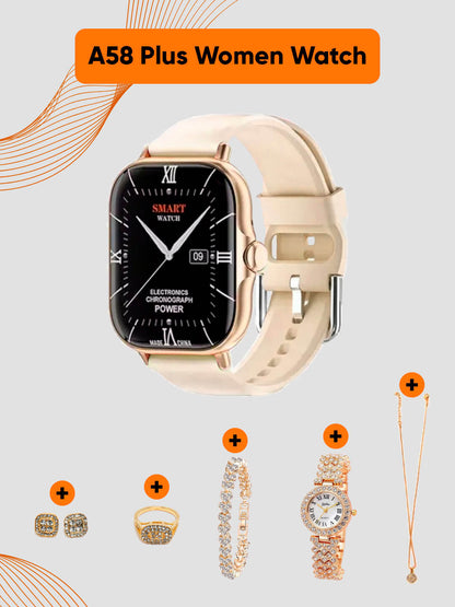 Coffret Smartwatch A58 Plus PRO Luxury ™